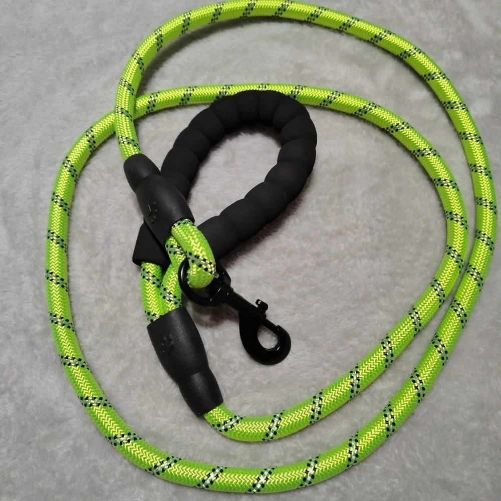 Panykoo Strong Pet Dog Leash 6 Foot Reflective Green‎ New Comfort Sturdy